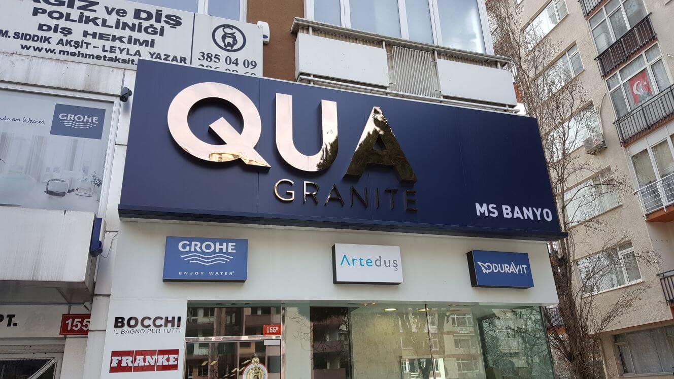 A2 Reklam’dan ışıklı kutu harf tasarımı